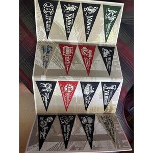 New York Yankees Authentic Mini Pennant Collection M&N Mitchell & Ness New